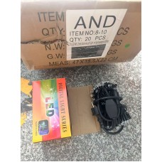 4284-код  2025Черный ПроводГирлянда 8m80led2,30м Уличная ЗЕЛЕНЫЕwire still  AND8-10(20)