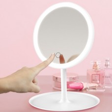 Зеркало с LED подсветкой С яркой лед подсветкой, встроенным аккумулятором, белое (60)