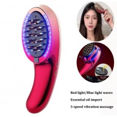 Расческа Электрическая массажна для РОСТА с красной, синей световой волной, вибр  AND LY-875(50)