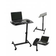 Столик подставка для ноутбука на колесиках черный  AND 5541  (6)