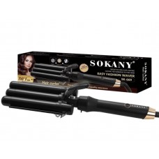 Тройная плойка-щипцы для завивки волос Sokany    AND  SK-669    (24)