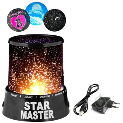Проектор звездного неба Star Master Черный  (100)