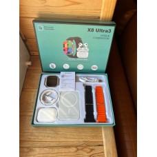 Часы+ 2 ремешка+беспроводная зарядка X8   Watch set	AND 5325  (50)