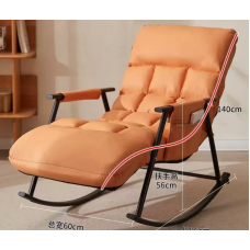 Современное оранжевое кресло-качалка с мягкой обивкой AND   XL-1746  (1)