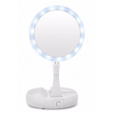 0032 Зеркало с подсветкой круглое  My Fold AWAY MIRROR    (48)