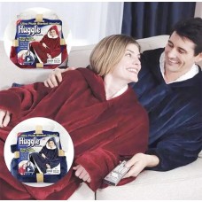148 huggle HOODIE  толстовка-плед с капюшоном БОРДО СИНИЙ(30)(50)(40)(60)