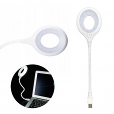 Гибкий USB-светильник с управлением голосом 16 LED, 5 Вт, Белый Лампа USB LED lamp LK-50   (200)