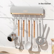 Настенная Клейкая вешалка с крючками,держатель для посуды с 6 крючками Plastic hook	AND LY-562(120)