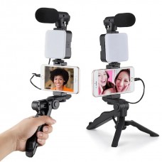 Блогер  Видео свет .фотосъемки с кронштейном, беспроводная лампа для видео= студийный Mobilephone(60
