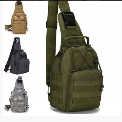 Мужская тактическая сумка через плечо, барсетка 6 л (олива ,черный ,комуфляж темныф светл)(100)